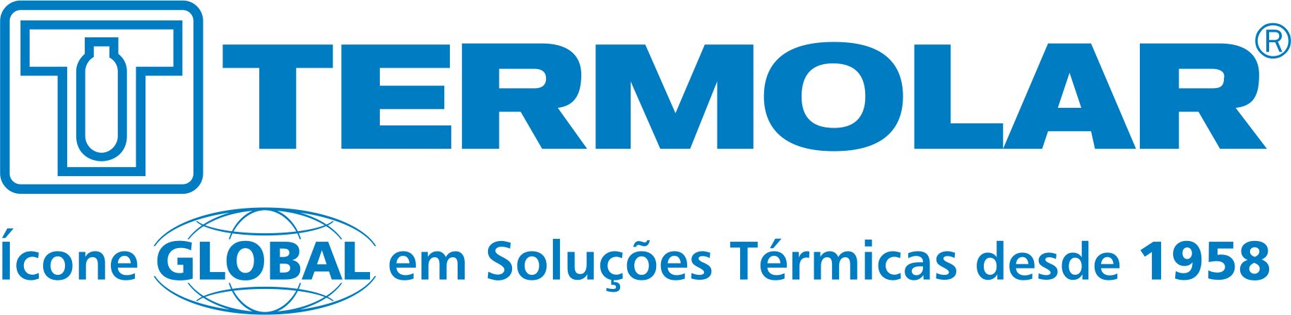 Termolar Global Azul (fundo Transparente) - Termolar Logo (1828x447), Png Download