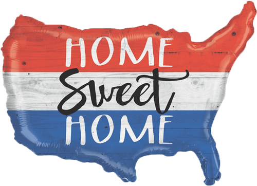 Home Sweet Home Usa (500x362), Png Download