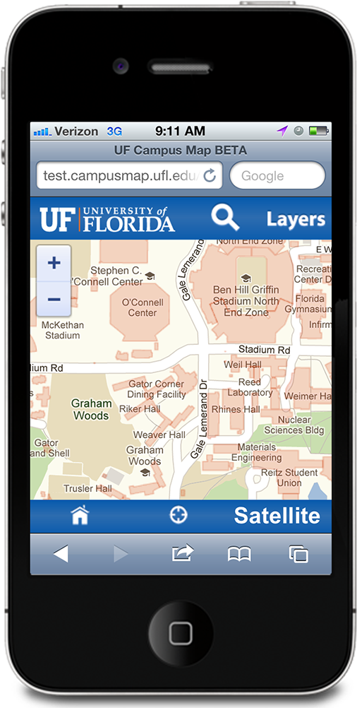 The Campus Map Is Live At - Florida (600x1018), Png Download