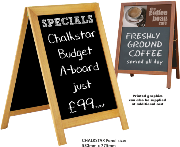 Digiprint Specials Chalk Board Menu - A4 Poster Display Frame With 25mm Aluminium Snap Frame. (600x488), Png Download