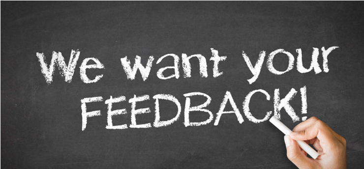 We Want Your Feedback (1076x343), Png Download