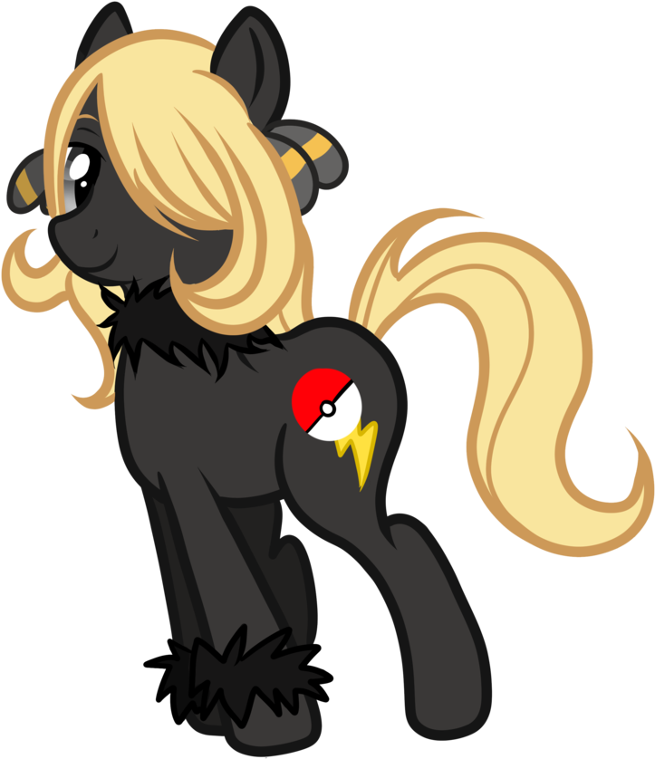 Sirgalahadbw, Cynthia, Hair Over One Eye, Pokémon, - Cynthia Pony (900x900), Png Download