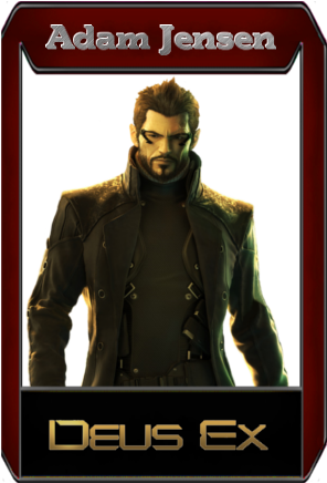 Adam Jensen Icon - Deus Ex Human Revolution (303x443), Png Download