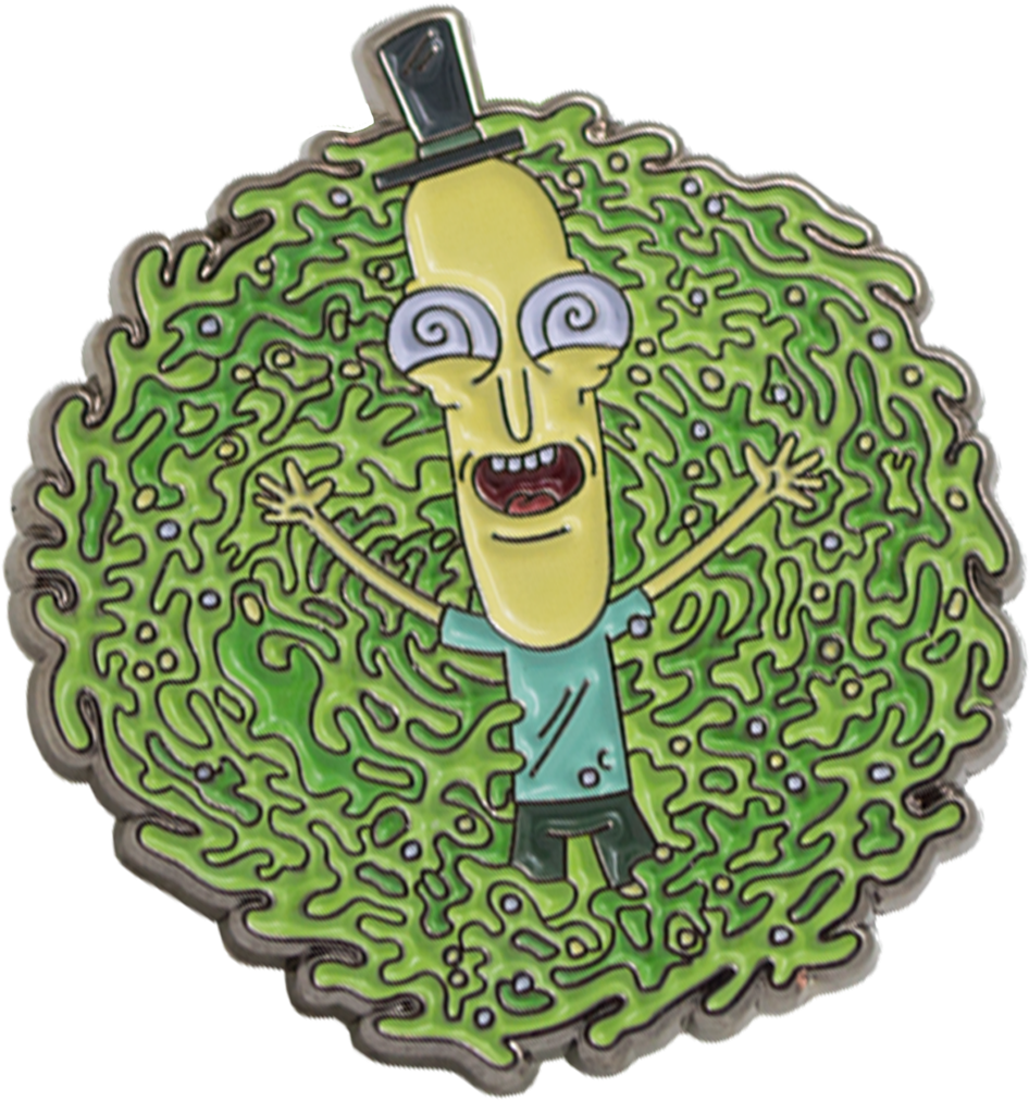 Mr Poopy Butthole ''dazed'' Portal - Clock Enamel Pin With Moving Hand (1024x1024), Png Download