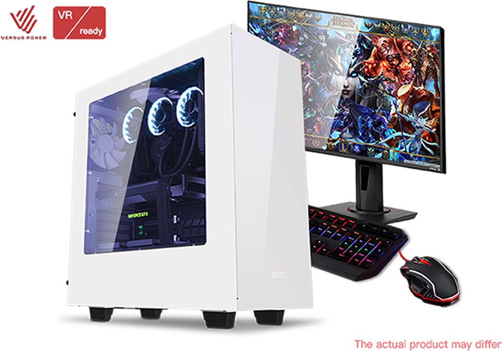 Better Gaming Computer - Nzxt S340 Glossy White Steel Atx Mid Tower Case (1134x1134), Png Download