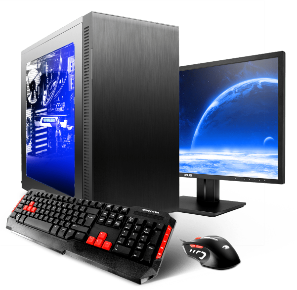 Custom Gaming Pc - Ibuypower Slate Gaming Case (600x600), Png Download