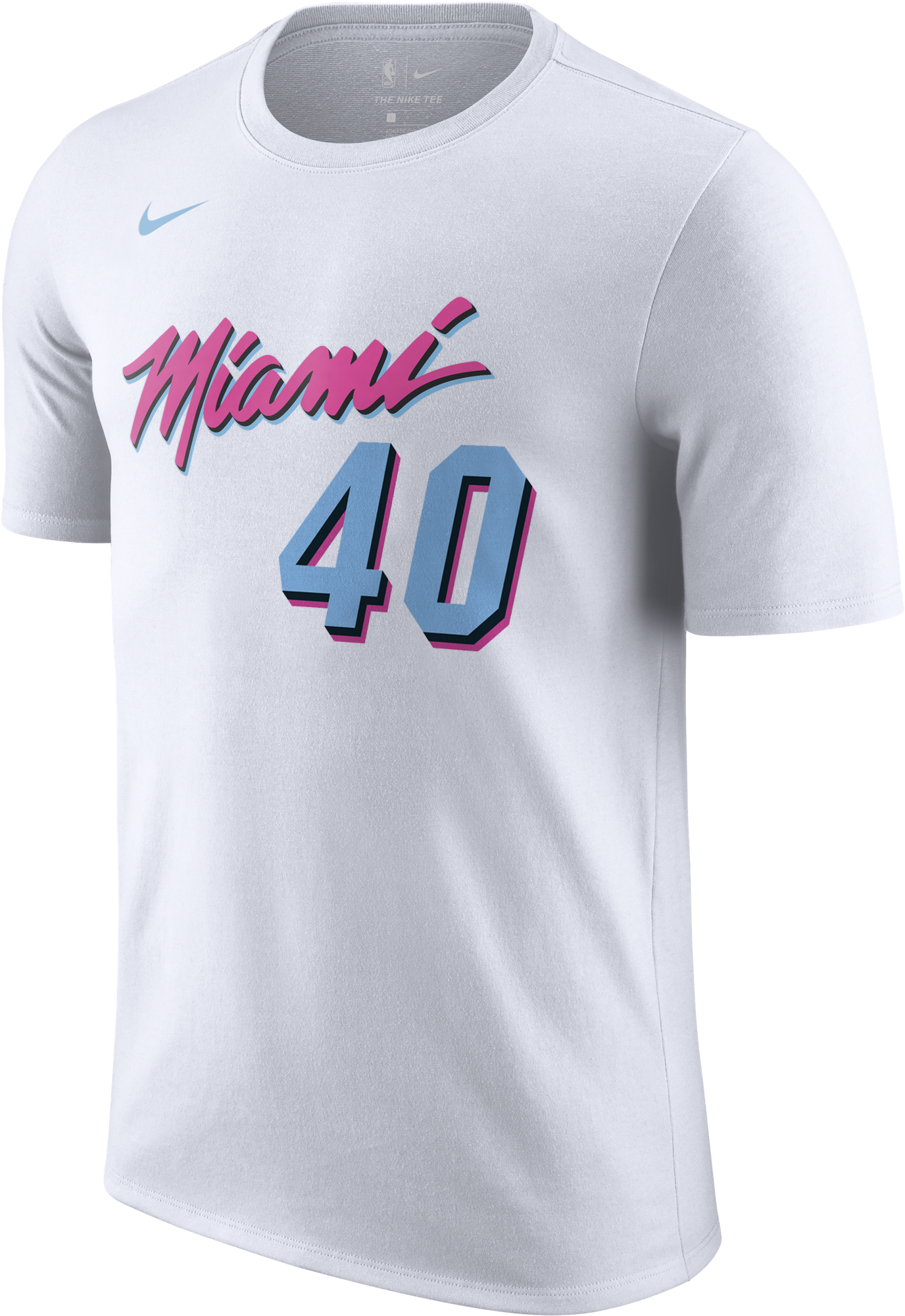 Haslem Nike Miami Heat Vice Uniform City Edition Name - T Shirt Miami Heat (2222x2222), Png Download