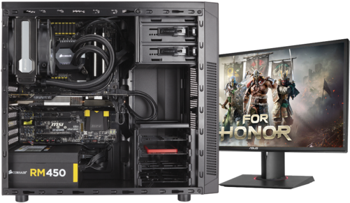 Gaming Is Not Just A Hobby - Corsair Carbide Series 100r Mid-tower Case Black (500x316), Png Download