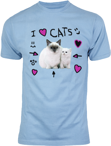 Shirt2 Denis Daily, Roblox Adventures, Roblox Shirt - Love Cats Denis T Shirt (500x500), Png Download