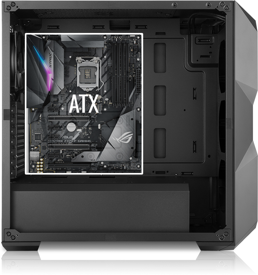 Http - //www - Coolermaster - Com/case/m#tower/ - Asus Rog Strix Z370-f Gaming - Motherboard - Atx - (820x876), Png Download