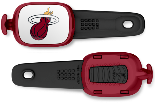 Miami Heat Stwrap - Miami Heat Official Nba 11 Inch X 17 Inch Car Window (550x400), Png Download