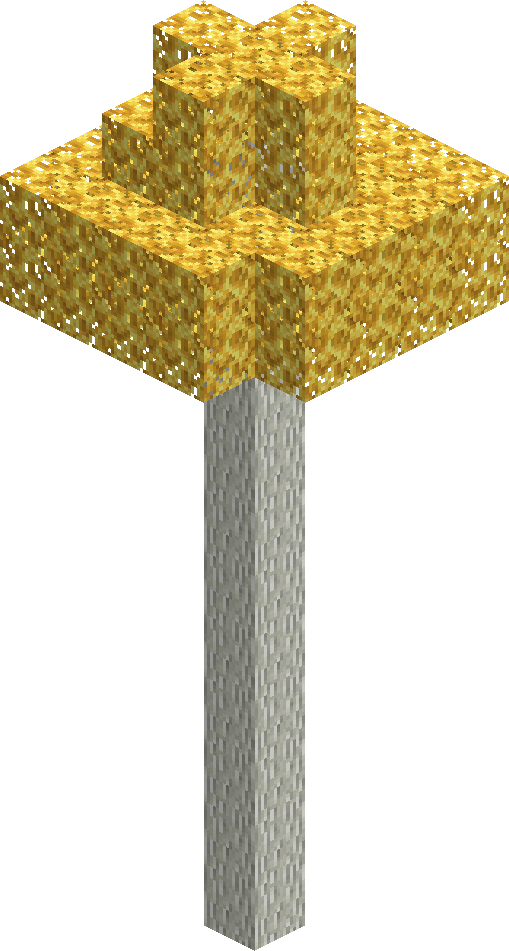 Mallorn - Minecraft Lotr Mod Willow Tree (509x951), Png Download