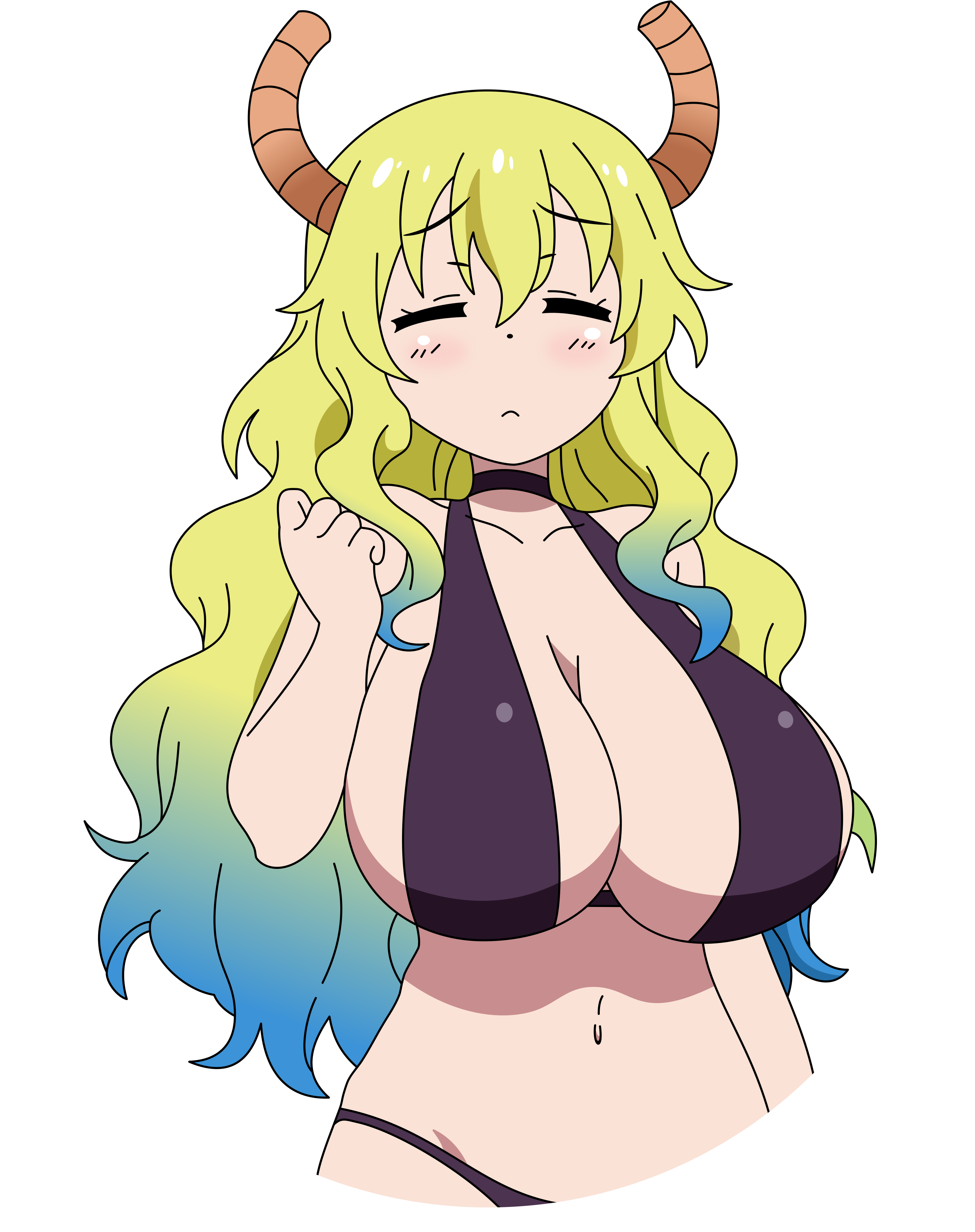 Download Lucoa - Miss Kobayashi's Dragon Maid Quetzalcoatl Lucoa Long ...