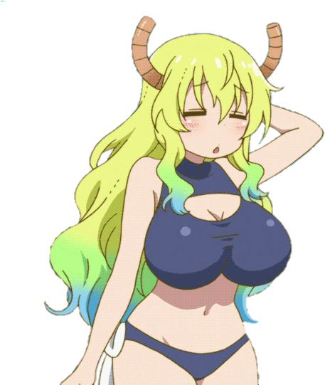 #lucoa #quetzalcoatl #kobayashi-san Chi No Maid Dragon - Lucoa Dragon Maid Bikini (540x540), Png Download