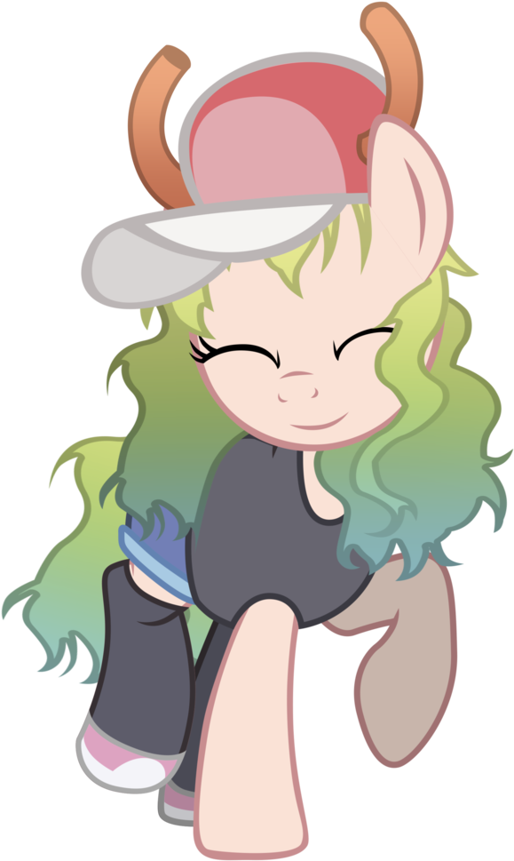 Vbastv, Lucoa, Miss Kobayashi's Dragon Maid, Pony, - Cartoon (603x1024), Png Download