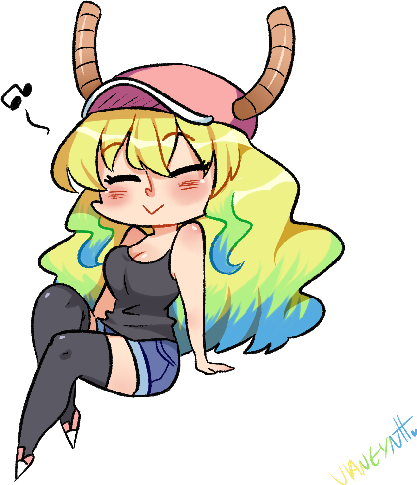 Maid Dragon Kobayashi-san Chi No Maid Dragon Miss Kobayashi's - Waifu Dragon (1000x1043), Png Download