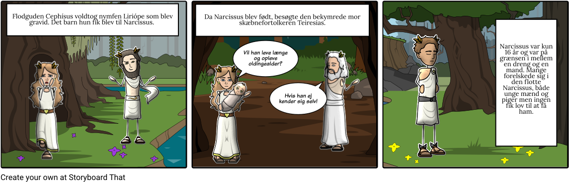 Myten Om Ekko Og Narcissus - Myth (1164x385), Png Download