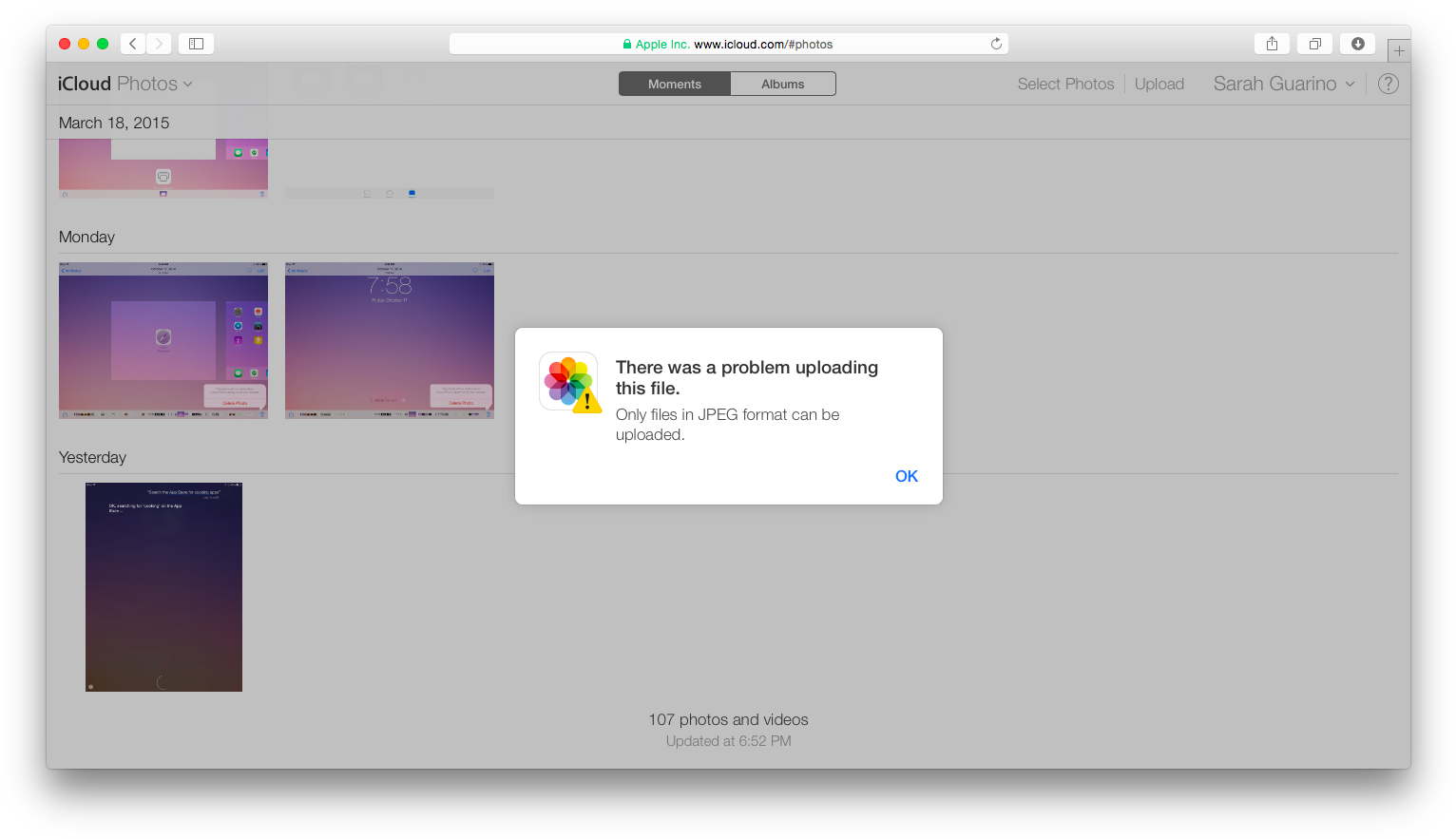 Com Photos Uploads Jpegs Only - Icloud (1547x894), Png Download