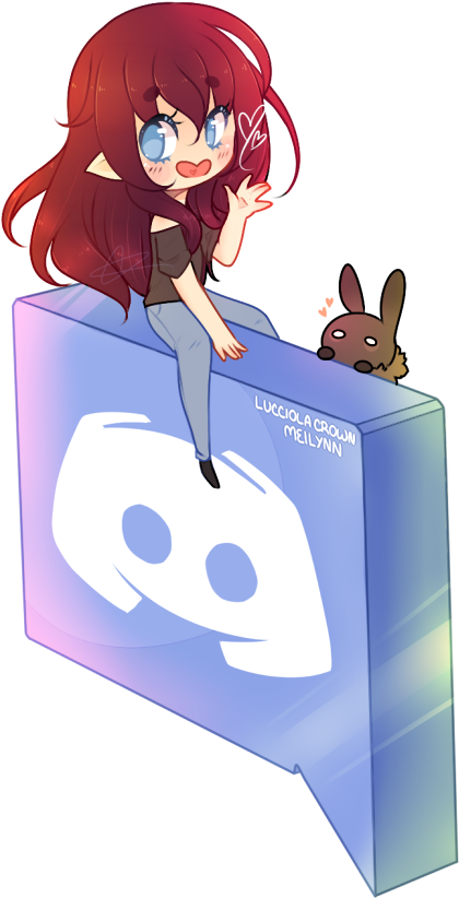 D I S C O R D S E R V E R By Lucciolacrown On Deviantart - Discord Anime Png (513x855), Png Download
