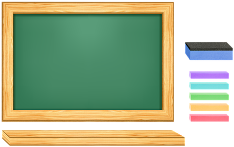 An Array Of Green Blackboard Blackboard Ch - กระดานดำ Png (550x340), Png Download