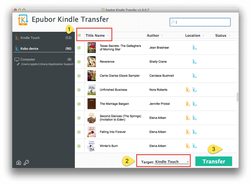Transfer Books Between Kobo Ereader - Kobo Ereader (800x588), Png Download