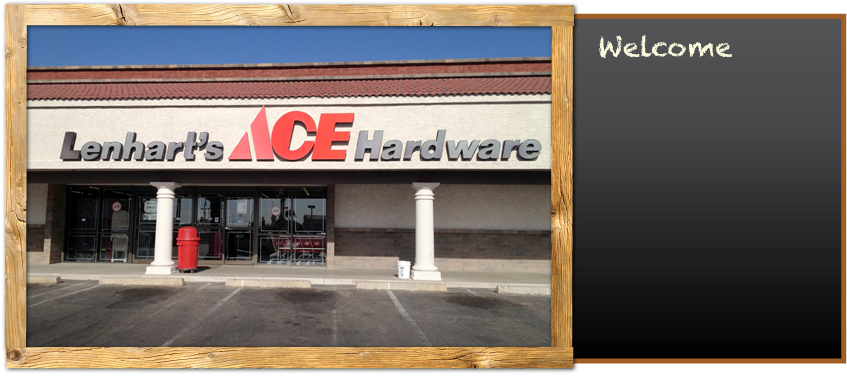Welcome To Lenhart's Ace Hardware Since 1946, Lenhart's - Signage (848x397), Png Download