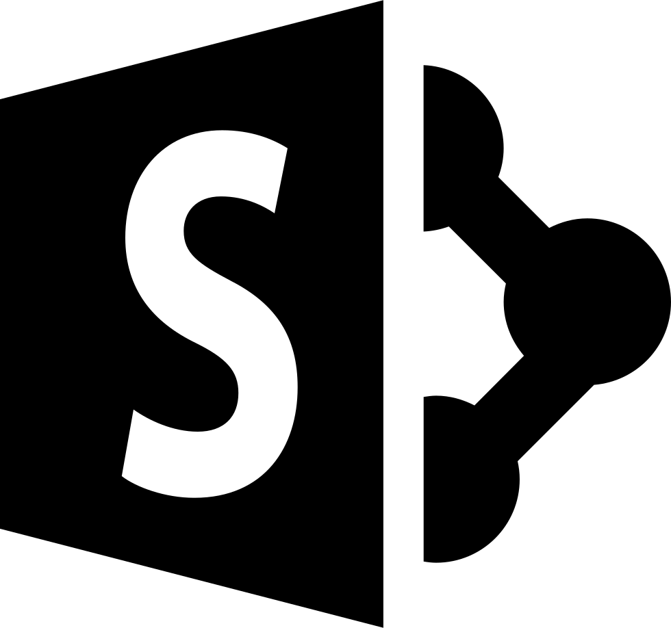 Png File - Sharepoint Online Logo Black (980x918), Png Download