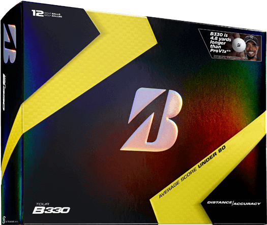 Bridgestone B330 Golf Ball Review - Bridgestone Golf Balls Box Cover (608x500), Png Download