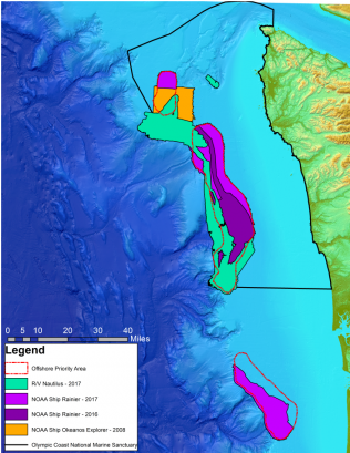 Noaa Completes Multi-year Ocean Mapping Project Off - Olympic Coast National Marine Sanctuary Office (680x408), Png Download
