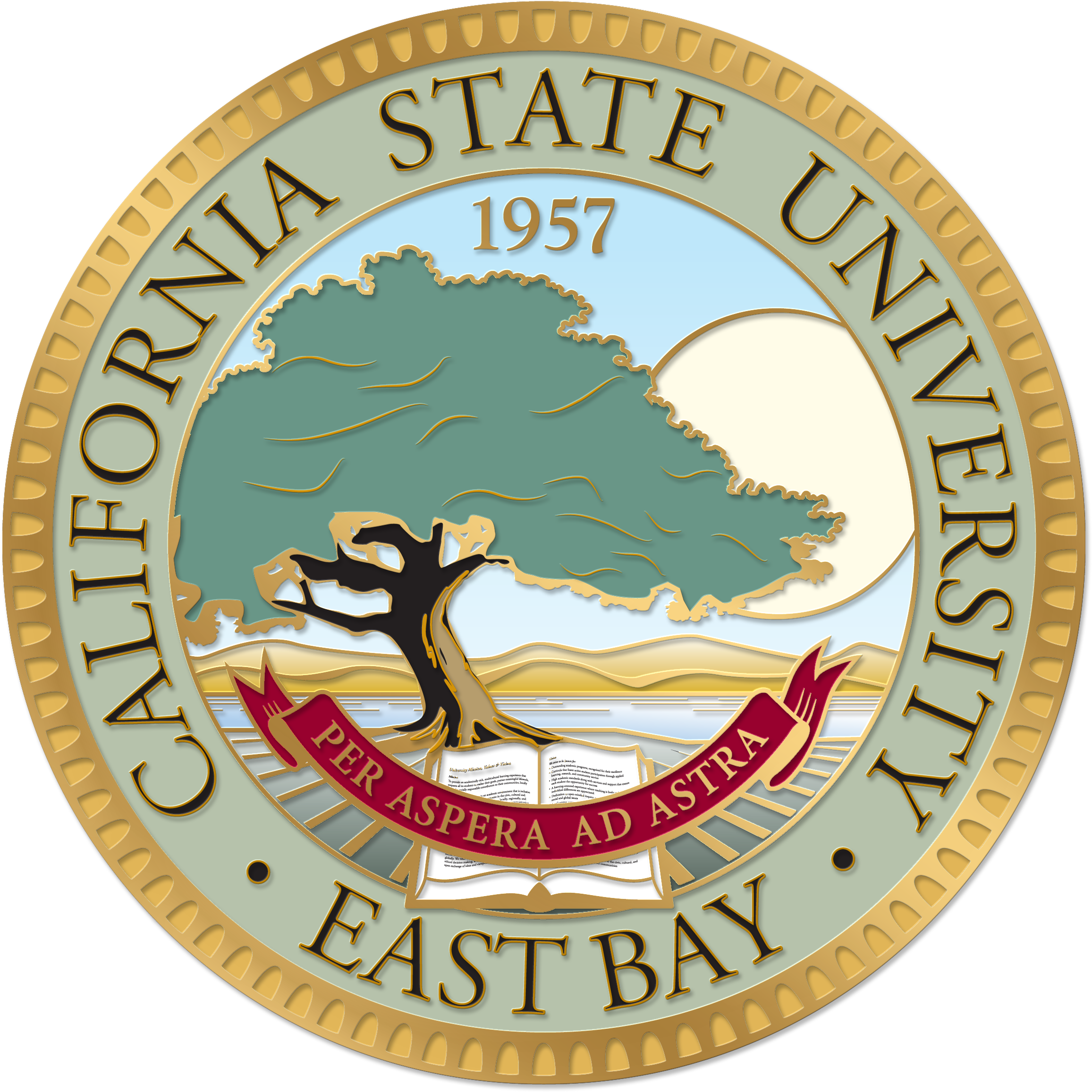 Custom Challenge Coins Made For “california State University - California State University, East Bay (2516x2541), Png Download