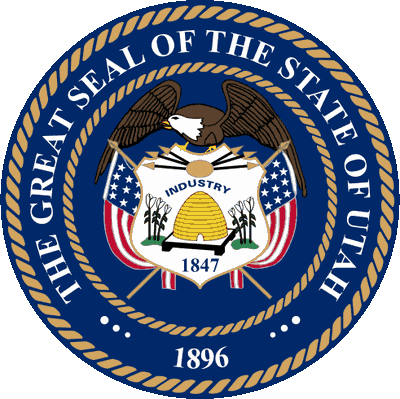 Utah State Seal (400x399), Png Download