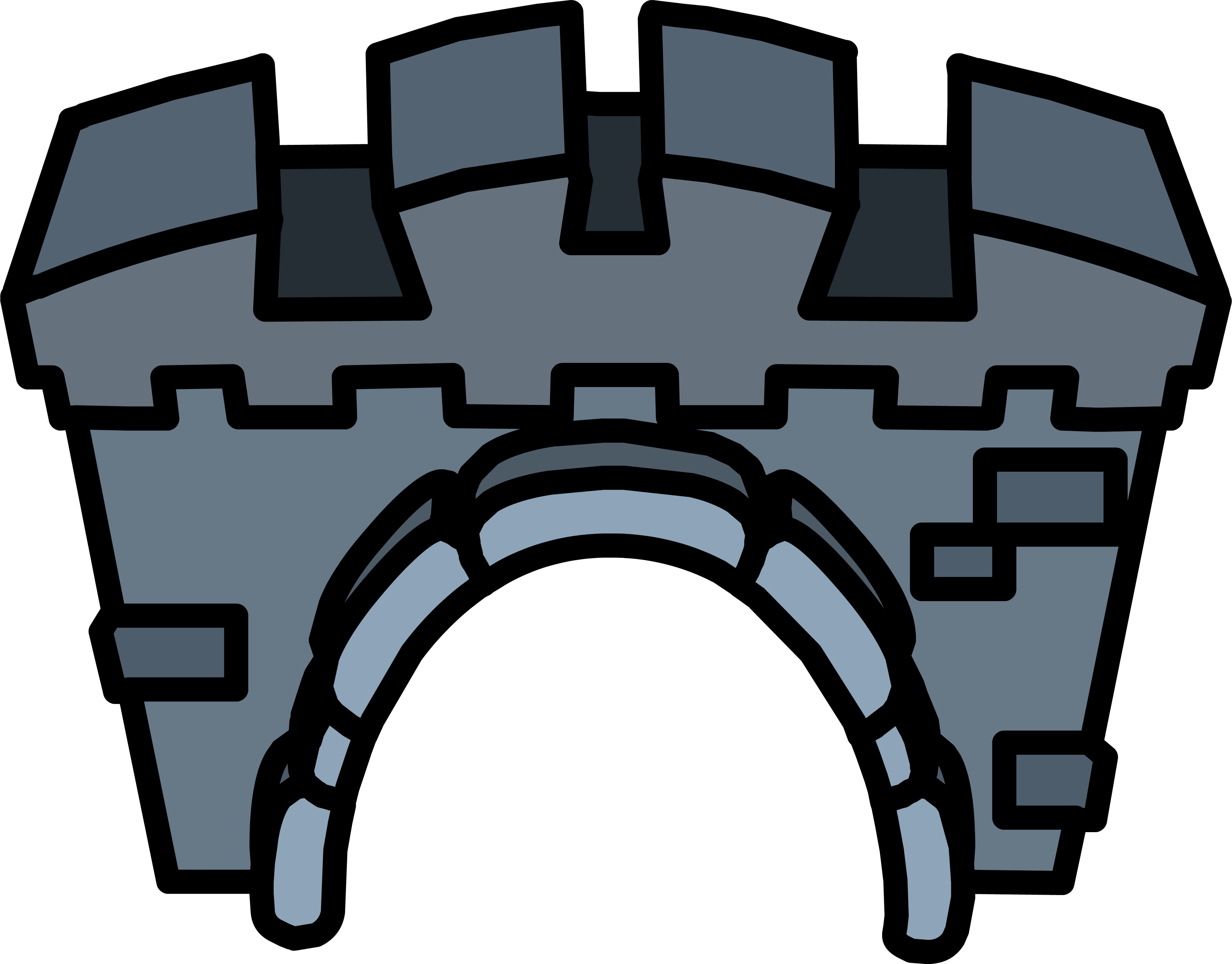 Castle Entrance Furniture Icon Id - Entrada Castillo Png (3962x3100), Png Download