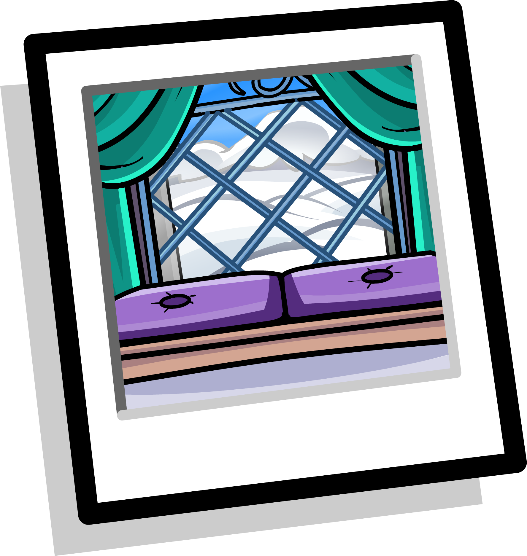 Princess Castle Background Icon - Ropa De Club Penguin (1776x1875), Png Download