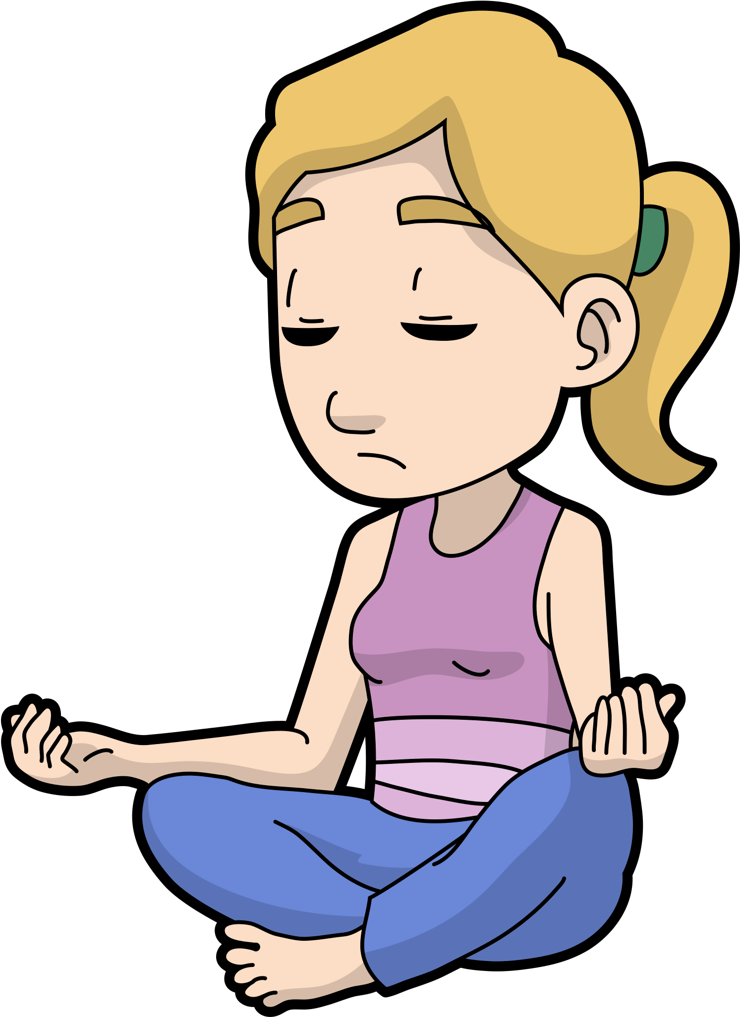 Open - Sitting (2000x2588), Png Download