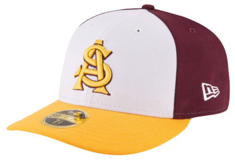 Arizona State Sun Devils New Era 59fifty Fitted Hat - New Era College 59fifty Front & Center Low Profile (640x328), Png Download