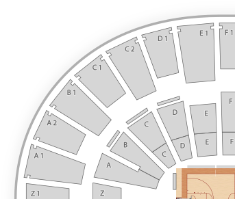 Arizona State Basketball Seating Chart (350x350), Png Download