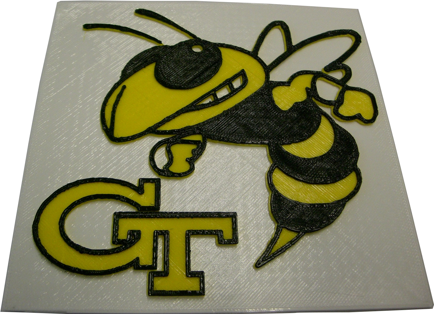 Ga Tech Logo Sign - Guc Babys Tees Georgia Institute Of Technology White (1600x1200), Png Download