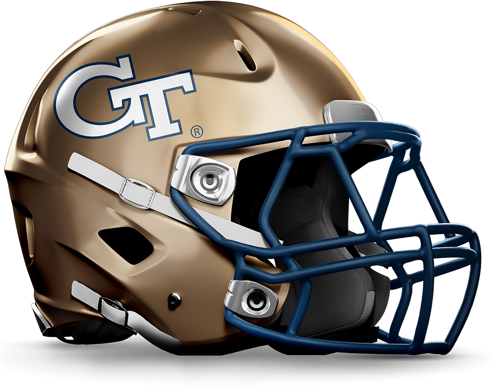 Georgia Tech Football Gameday Central - Utah State Football Helmet (1000x800), Png Download