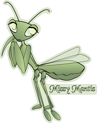 Praying Mantis Clipart Face - Mantis (423x531), Png Download