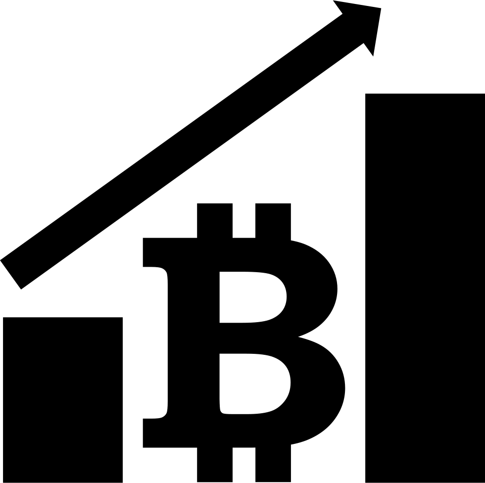 Bitcoin Graphic With Up Arrow Comments - Icon (980x976), Png Download