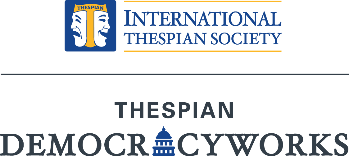 Its 4c Pos Democracyworks Logo - International Thespian Society (1124x503), Png Download