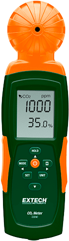 Indoor Air Quality, Carbon Dioxide - Extech Co240 Indoor Air Quality Carbon Dioxide Meter (329x500), Png Download