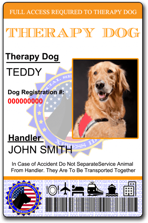 They Are The Hard Working Heroes Of Disaster Relief - Holographic Emotional Support Dog Id Card (500x750), Png Download