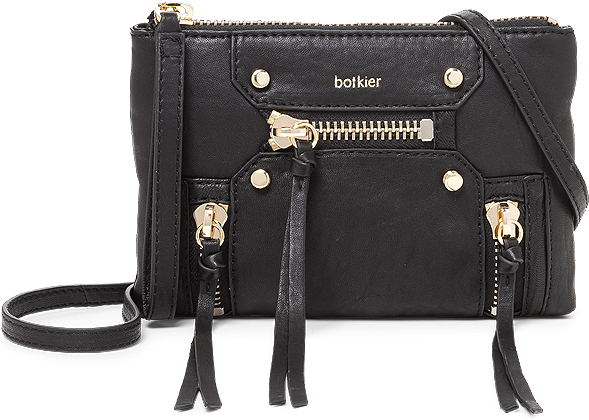 Botkier Logan Covertible Wristlet/ Crossbody In Black/ (600x600), Png Download