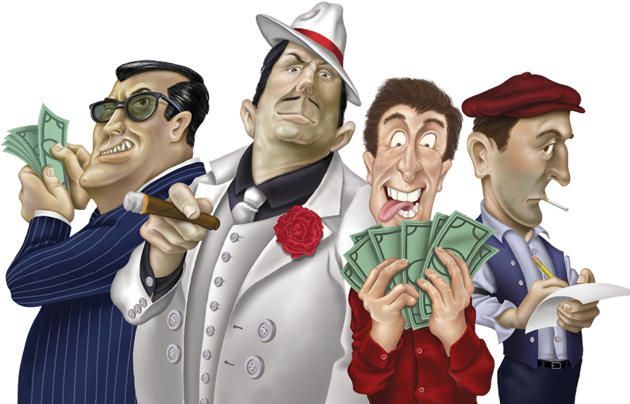 Mob - Italian Mob Boss Cartoon (909x619), Png Download