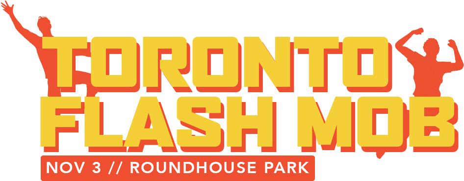 Toronto Flash Mob - Orange (1093x450), Png Download