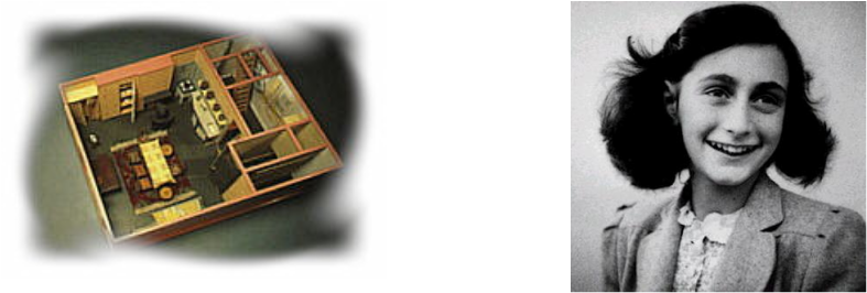 I Took A Virtual Tour Of The Hiding Place Of Anne Frank - Anne Frank (787x266), Png Download