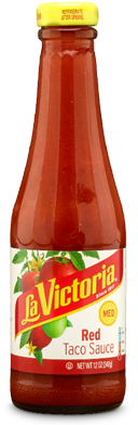 Red Taco Sauce Medium - La Victoria Red Taco Sauce, Mild - 12 Oz Bottle (549x395), Png Download