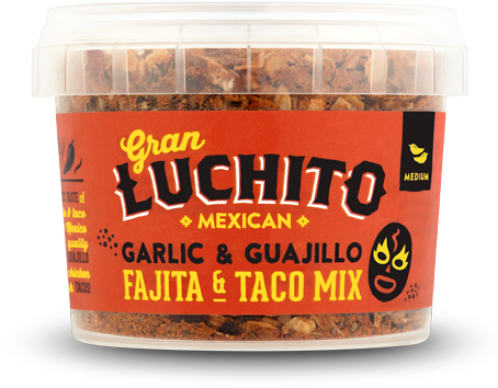 Garlic & Guajillo Fajita & Taco Mix - Gran Luchito Tomatillo Salsa 300g (500x500), Png Download