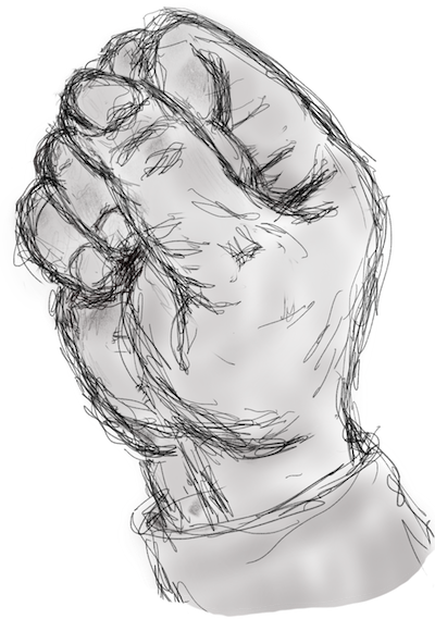Grip - Sketch (400x569), Png Download